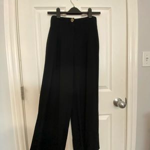 Topshop Wide Leg Black Pants